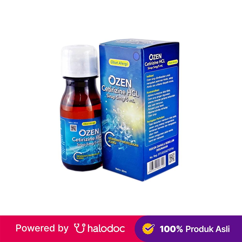 Ozen Sirup 60 ml - Obat Alergi - Halodoc