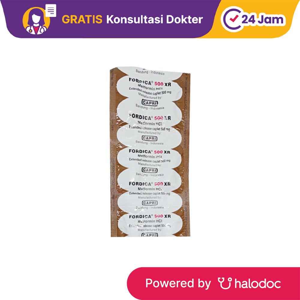 Fordica XR 500 mg 10 Tablet - Diabetes - Halodoc