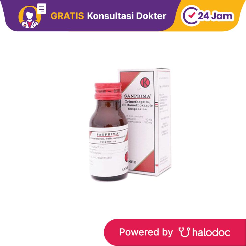 Sanprima Suspensi 60 ml - Antibiotik - Halodoc