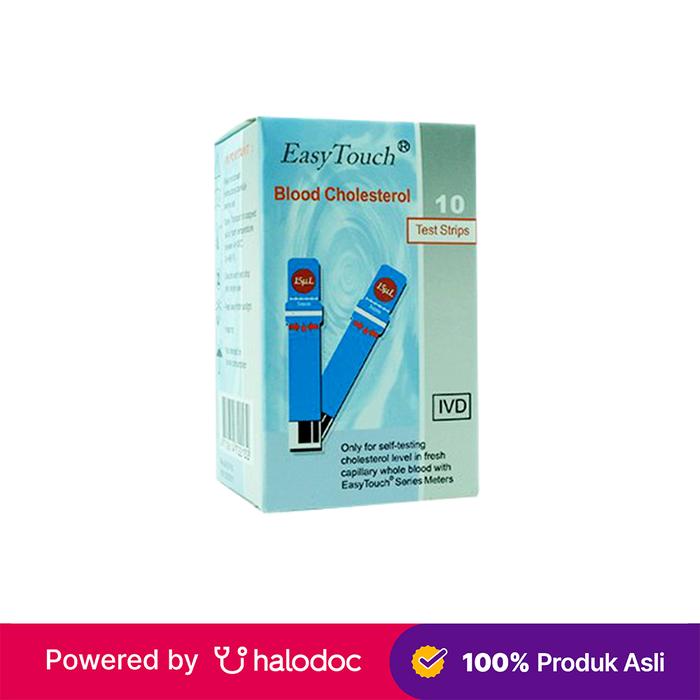 Gambar Easy Touch Cholesterol 10 Strip - Strip Kolesterol - Halodoc dari Apotek Halomedika Cicendo Kota Bandung Tokopedia