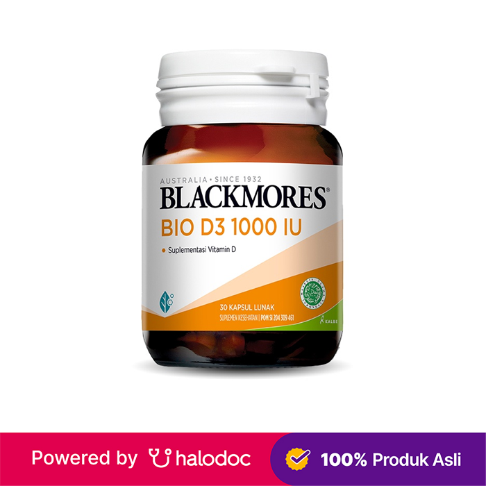 Gambar Blackmores Vitamin D3 1000 IU 60 Kapsul dari Apotek Helios Medika Sukmajaya Kota Depok Tokopedia
