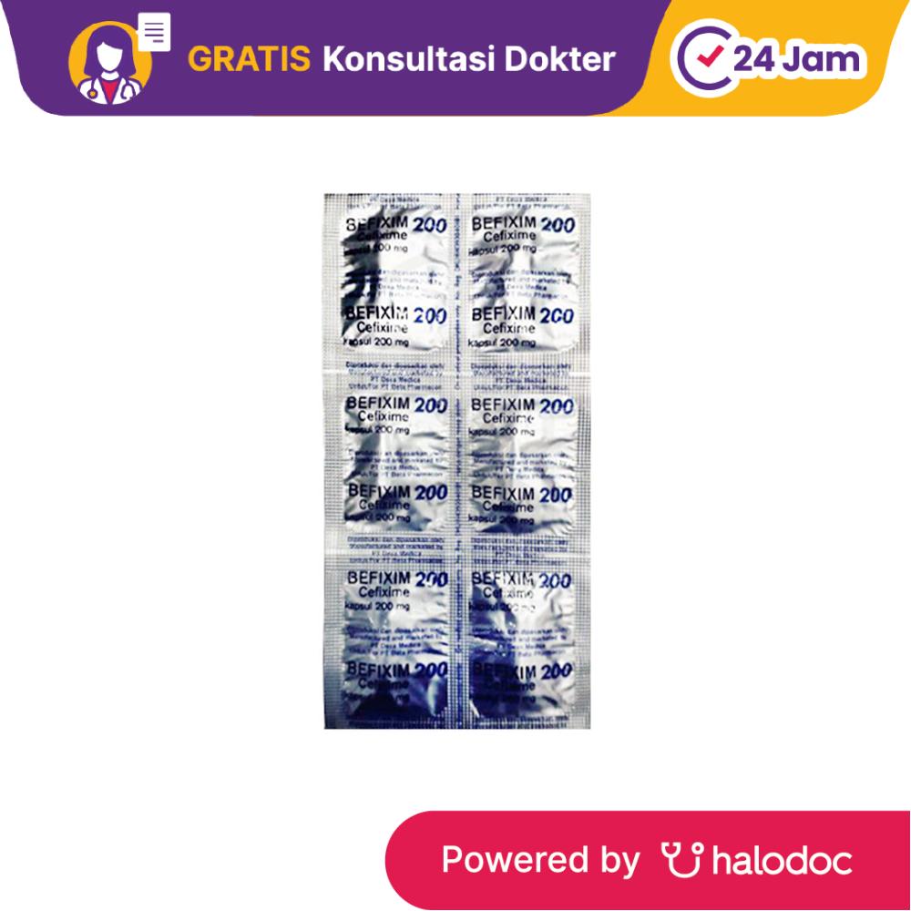 Befixim 200 mg 6 Kapsul - Antibiotik - Halodoc