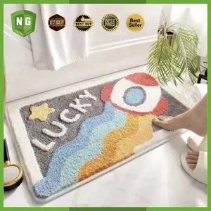 Keset Kaki Pintu Kamar Tidur Mandi Setengah Lingkaran Anti Slip