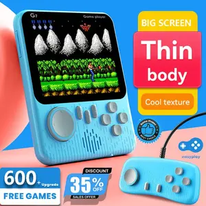 Game Boy Game Bot Gameboy Console Portable Game Player Built-in Clasic 600 Games Connect to TV or Gamepad  1 Player or 2 Player/ Gamepad 2 Pemain Dapat Stick G7 Hadiah Sempurna Terbaik/ Gameboy Retro Terbaik Dapat Stick Bisa Untuk 2 Orang [Easy Play]