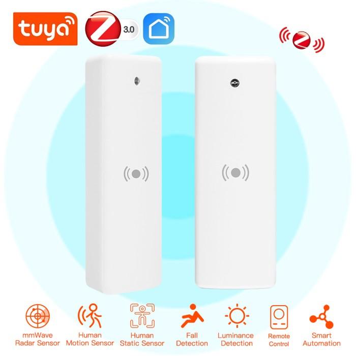 Tuya Zigbee Smart Wifi Human Presence Sensor Milimiter Wave Radar | Automasi Pintar Sensor Gerak Orang, Lebih sensitif dari PIR