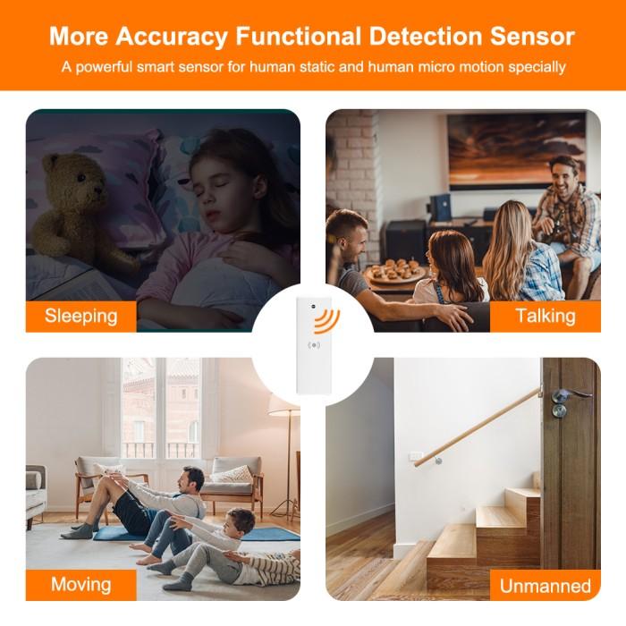 Tuya Zigbee Smart Wifi Human Presence Sensor Milimiter Wave Radar | Automasi Pintar Sensor Gerak Orang, Lebih sensitif dari PIR