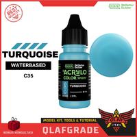Gambar ACRYLO TURQUOISE C35 Cat ACRYLIC Handbrush Airbrush Gundam Model Kit dari Wahkhilaf Kota Surabaya 1 Tokopedia