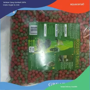 makanan kura kura turtle food BOOSTER TURTLE 500 GR tortoise uk 5 mm