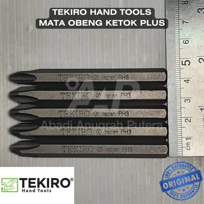 Mata Obeng Ketok Plus TEKIRO PH3 8x80mm impact driver bits