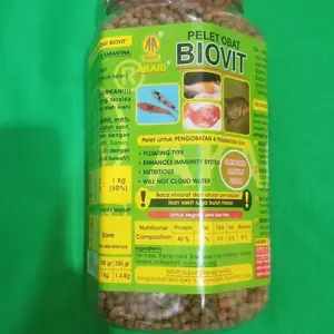 makanan ikan obat AKARI BIOVIT 300 gr uk pellet 2 mm
