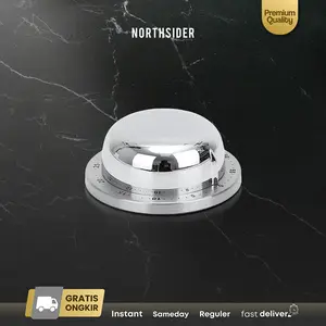 Kitchen Timer baking Alarm dapur masak mekanik stainless steel HK12