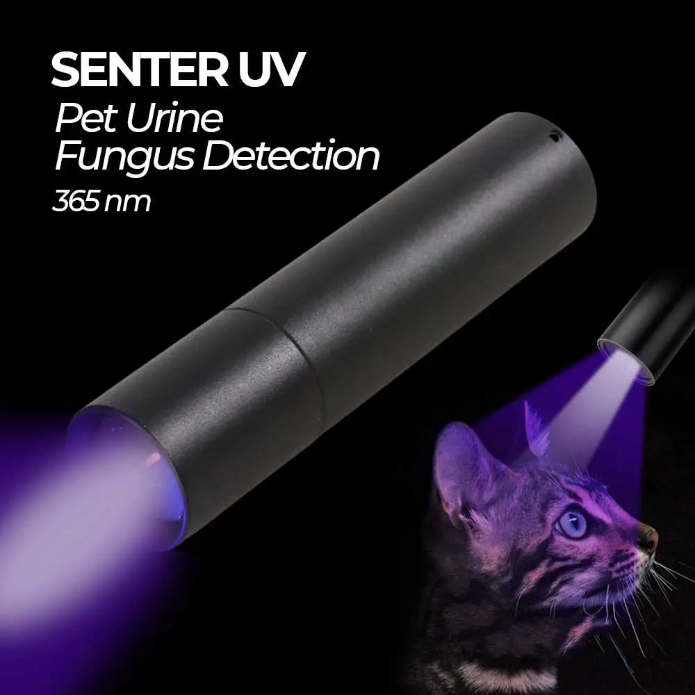 Senter UV Pet Urine Fungus Detection Money Detector 365nm