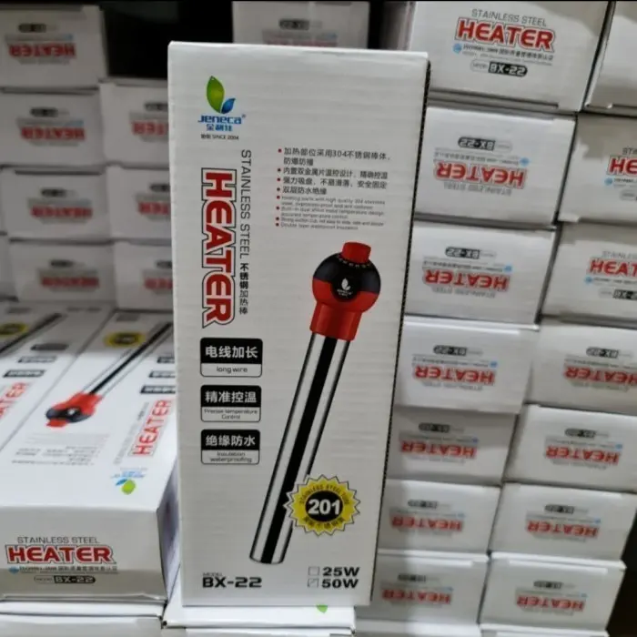 aquarium heater stainless JENECA BX 22 TIPE 25 WATT