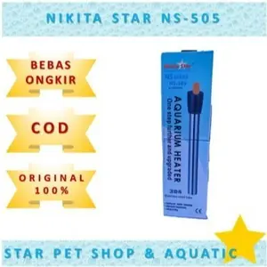pemanas air aquarium HEATER STAINLESS NIKITA STAR NS 50 S 50 WATT