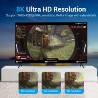 Gambar Vention Kabel Display Port High-Performance 8K DP 1.4 Cable UHD HDR 1080P - HCD - black, 3m dari Vention Mobile & Comp Kota Administrasi Jakarta Utara 5 Tokopedia