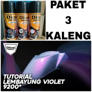 PAKET 3 KALENG pilok cat semprot diton premium PL9200 lembayung violet 9200 lembayung violet