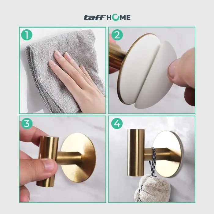 TaffHOME Gantungan Dinding Hook Hanger Stainless Steel 1 PCS - V960 2