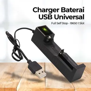 Charger Cas Baterai 1 Slot USB Universal AA AAA 18650 - TG188