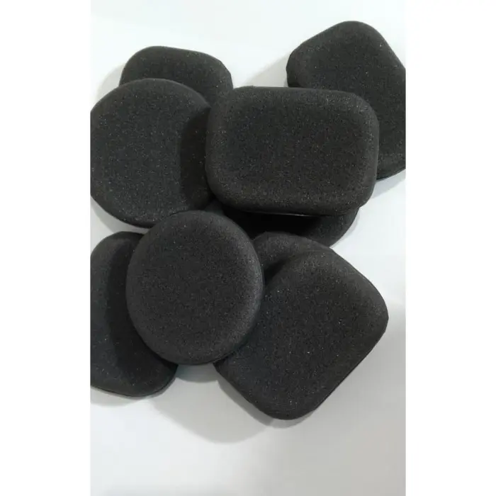 busa pad aplicator hitam bulat kotak busa coating hitam bulat 10cm