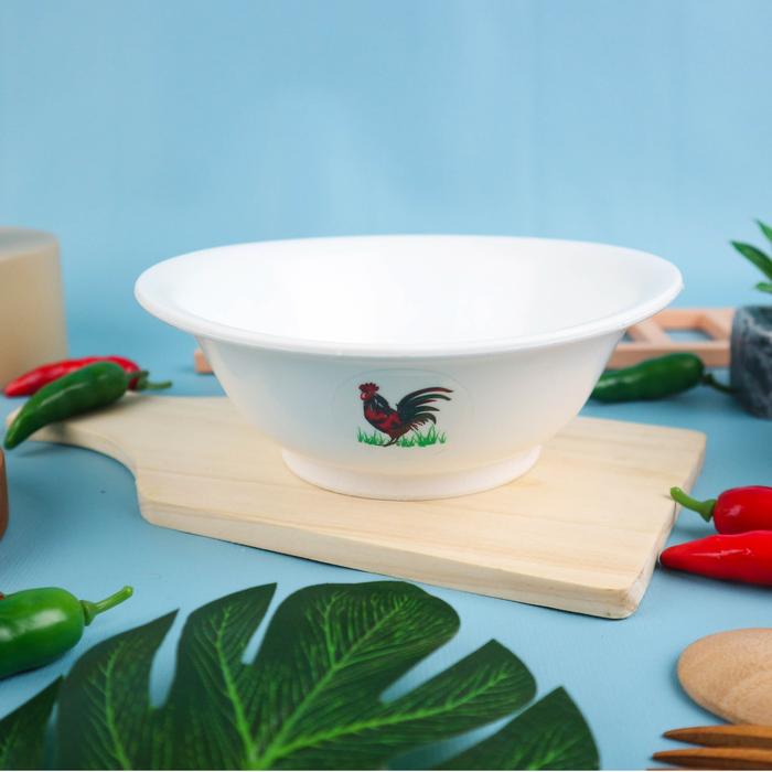 Gambar Mangkuk Mangkok Ayam Jago Jadul Plastik putih 1 PCS - Mangkuk 1 PCS dari manolistore Kota Surabaya 4 Tokopedia