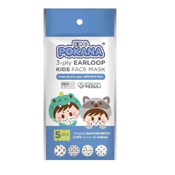 POKANA MASK KIDS EARLOOP 5'S