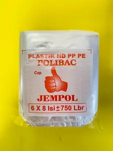 Plastik Polibac buat cabe HD PP PE cap JEMPOL ukuran 6x8 isi 750 lbr