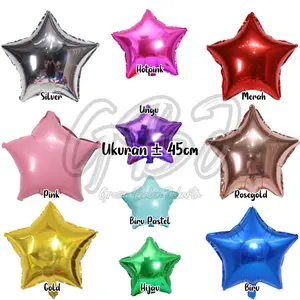 Balon Foil STAR / Bintang - 18inch / 45cm