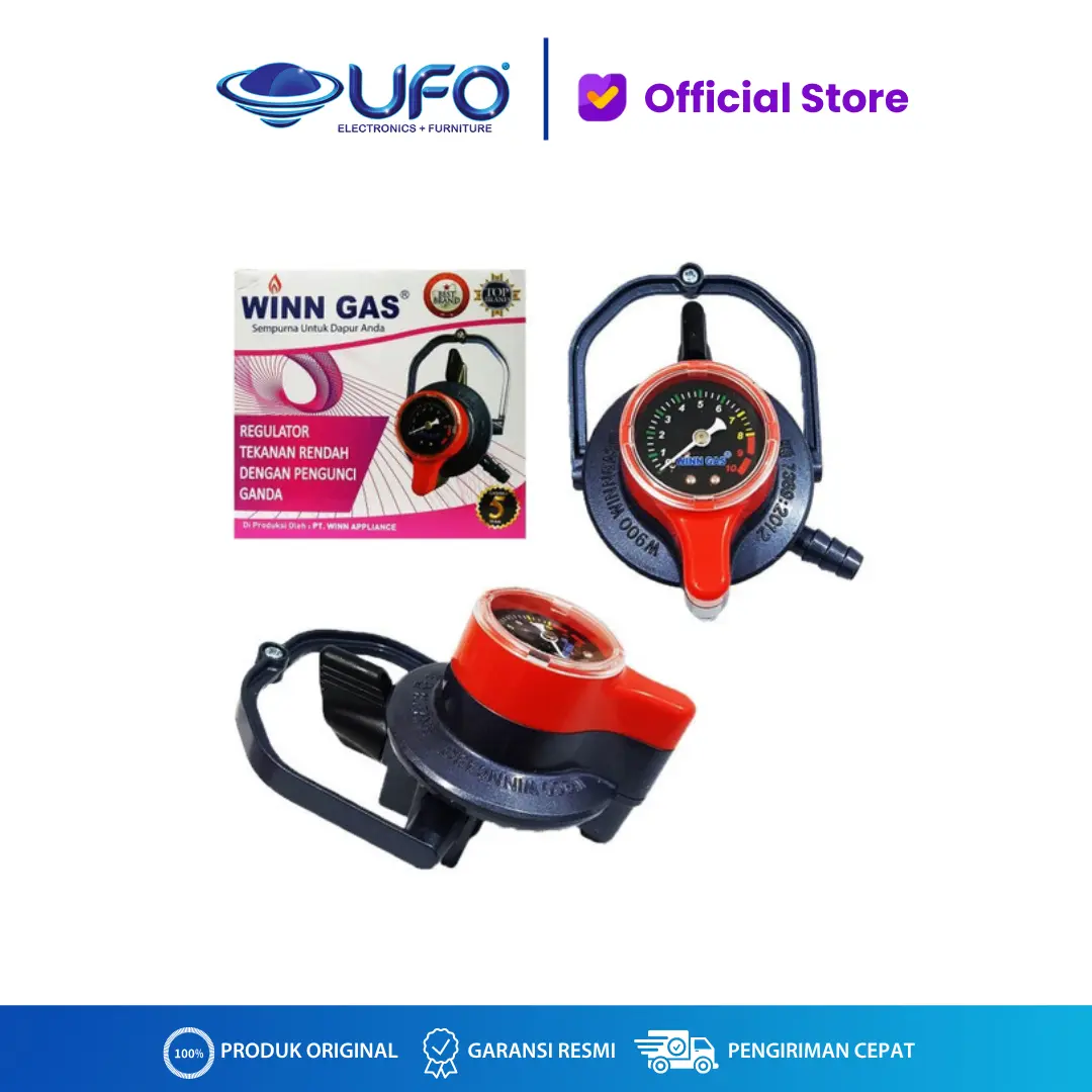 Winn Gas Regulator Meter Triple Lock Pengunci Ganda W900M