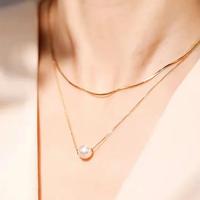 Gambar Pearl Necklacle with 18 K Gold - 1 pearl dari Diamond Jewelry Kota Administrasi Jakarta Utara 2 Tokopedia