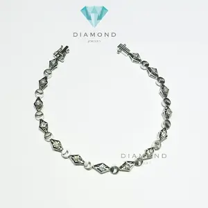 Lab tennis diamond Bracelet 0.5 each - Gelang Berlian - Diamond Jewelry - White 03030429