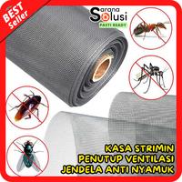 Gambar Kasa Strimin Jaring Net Penutup Ventilasi Jendela Anti Nyamuk Serangga 1 Roll - Hitam, 1 x 1M dari Sarana Solusi Kota Administrasi Jakarta Barat 1 Tokopedia