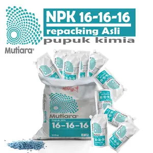 Pupuk NPK Mutiara 16:16:16 untuk menyuburkan tanaman mempercepat pertumbuhan repack TN1310