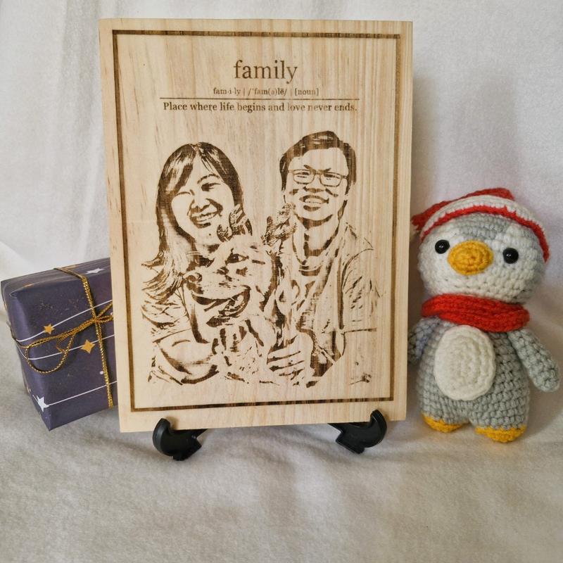 Ukiran Kayu Custom Premium - Grafir Foto Untuk Kenang-Kenangan Souvenir Hadiah Kelulusan Graduation Pernikahan Wedding Ulang Tahun Birthday Anniversary Kado Cewek Cowok Romantis Perpisahan Kantor Perusahaan - Custom Wood Engraving 5