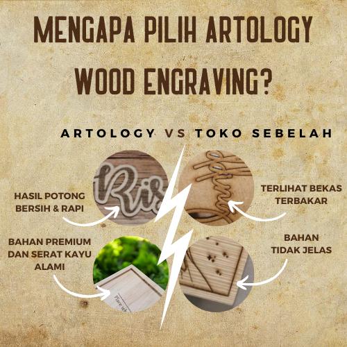 Ukiran Kayu Custom Premium - Grafir Foto Untuk Kenang-Kenangan Souvenir Hadiah Kelulusan Graduation Pernikahan Wedding Ulang Tahun Birthday Anniversary Kado Cewek Cowok Romantis Perpisahan Kantor Perusahaan - Custom Wood Engraving 3