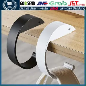 Gantungan Tas Meja Lepas Pasang Portable Removable Table Hook Hanger  / Bag Hanger Gantungan Tas Meja Portabel Table Hook Hang Metal Handbag / Bag Hanger for Table