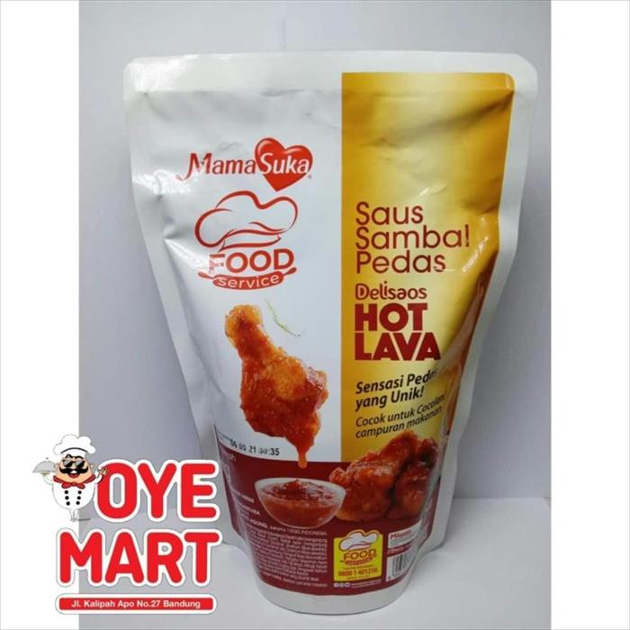 Gambar DELISAOS SAUS SAMBAL HOT LAVA MAMASUKA 1KG/SAUS SAMBAL PEDAS dari OYEFROZEN BUAHBATU Kota Bandung Tokopedia