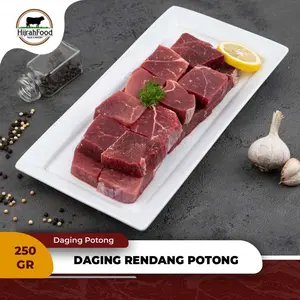 Hijrahfood Daging Rendang Sapi Potong AUS | Beef Rendang Portion Cutting