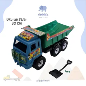 Mainan Mobil Truk Tronton Pengangkut Pasir truck / Dump Truck Konstruksi dengan Sekop [ Giggel ]