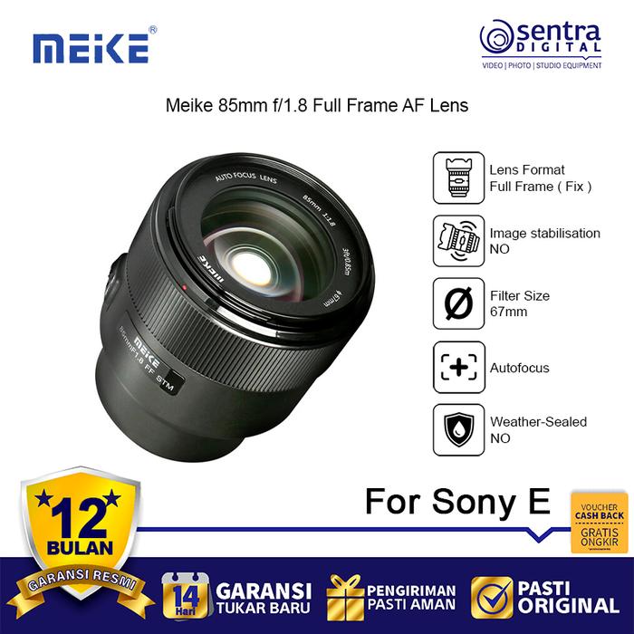 Gambar Meike AF 85mm f/1.8 Full Frame Lens for Sony E-mount Mirrorless Camera dari Sentra Digital Kota Surabaya Tokopedia