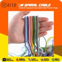 Gambar Arte Transparant Colour Spiral Cable Protector 1m Pelindung Kabel Charger Spiral Transparant Warna Warni Pelindung Kabel Charger Spiral Perapih Kabel Unversal Cable Organizer Cable Saver Cable Bite - WhiteSkyBlue dari Patchworks-OfficialStore Kota Administrasi Jakarta Utara 1 Tokopedia