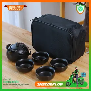Set Gelas Cangkir Teko Pitcher Teh Chinese Keramik Ceramic with 4 Glass