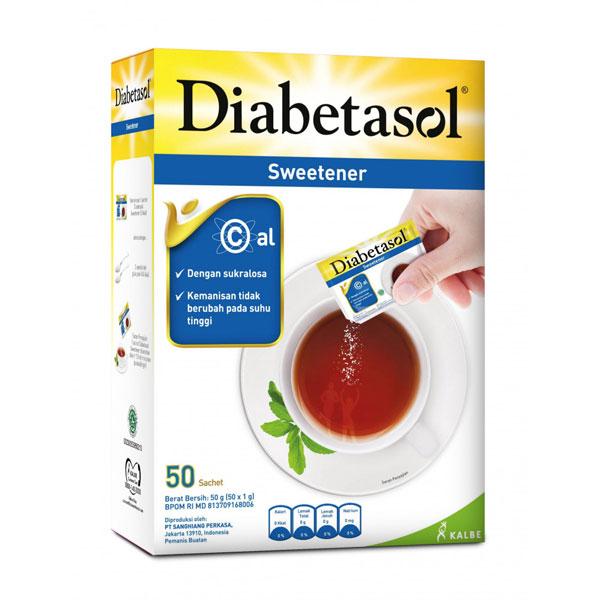 DIABETASOL ZERO CALORIE SWEETENER 50 PCS - GULA