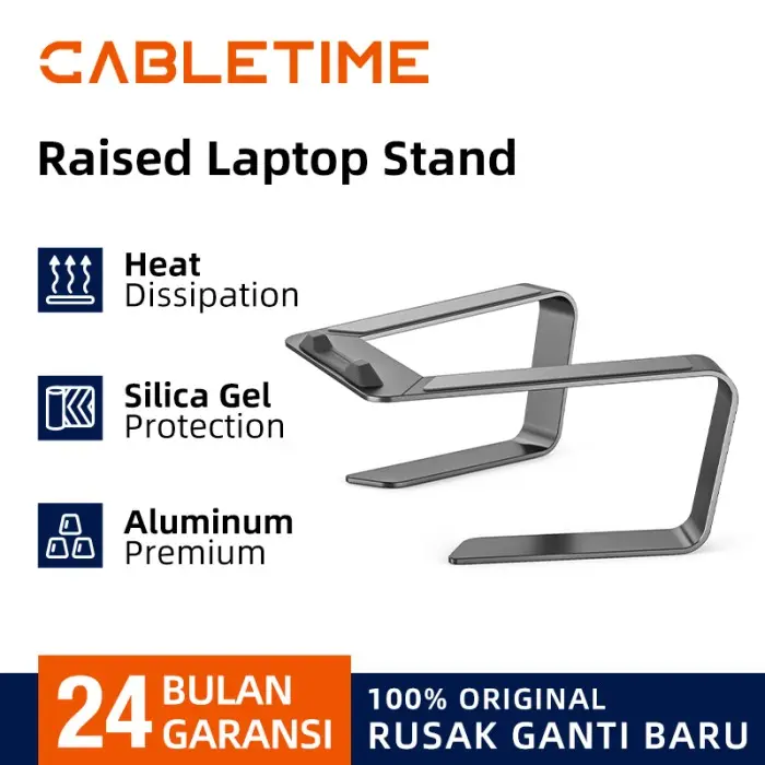 CABLETIME Ergonomic Laptop Rise Stand Adjustment Pad Tablet Stand For Desk