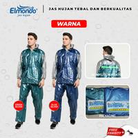 Gambar Jas Hujan Elmondo 901 Setelan Jaket Celana Dewasa Unisex - Biru dari Motocraft IDN Kab. Tangerang 5 Tokopedia