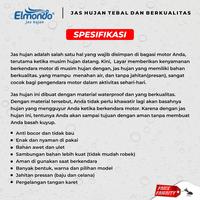 Gambar Jas Hujan Elmondo 901 Setelan Jaket Celana Dewasa Unisex - Biru dari Motocraft IDN Kab. Tangerang 4 Tokopedia