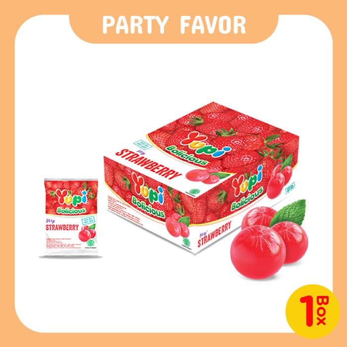 Gambar Yupi Bolicious Strawberry Box dari Yupi Gummy Candies Kota Administrasi Jakarta Timur Tokopedia