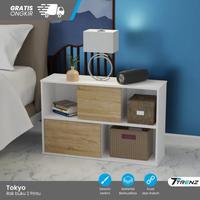 Gambar Trenz Furniture - Rak buku multifungsi tokyo 2P rak display aesthethic pintu sliding Termurah Kayu - SW-LS dari Trenz Furniture Kota Surabaya 2 Tokopedia