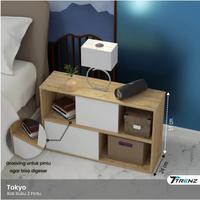 Gambar Trenz Furniture - Rak buku multifungsi tokyo 2P rak display aesthethic pintu sliding Termurah Kayu - SW-LS dari Trenz Furniture Kota Surabaya 3 Tokopedia