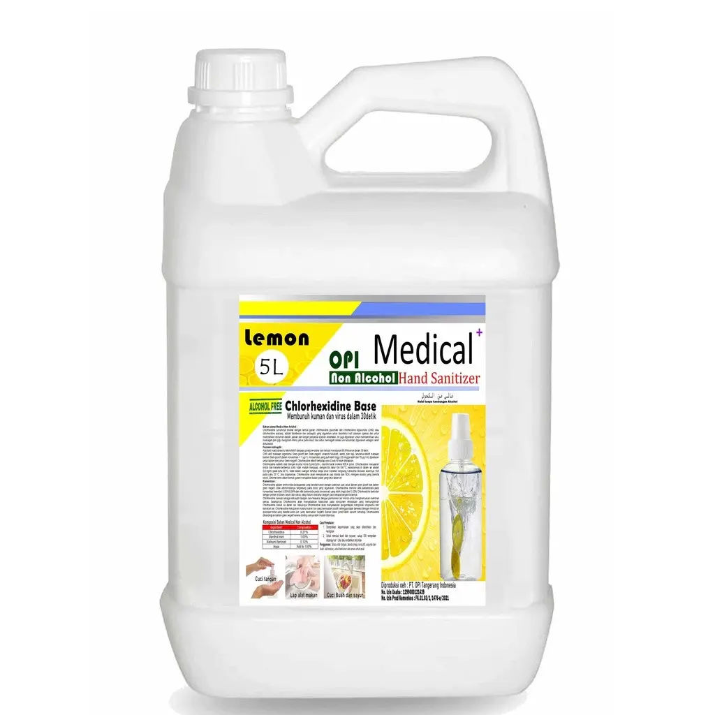 5 Liter OPI Medical Hand sanitizer non alkohol tanpa ALKO(chlorhexidine gluconate 0.21%) B231