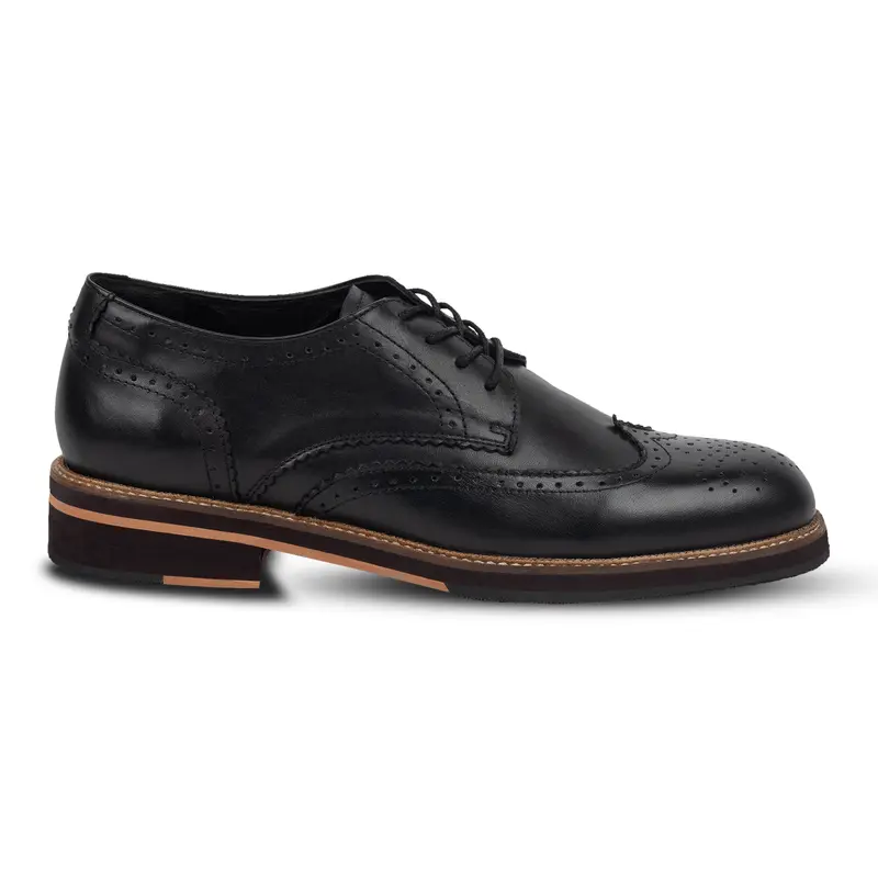 Blake Brogues Black - Nappa Milano - Sepatu Pantofel Pria 3